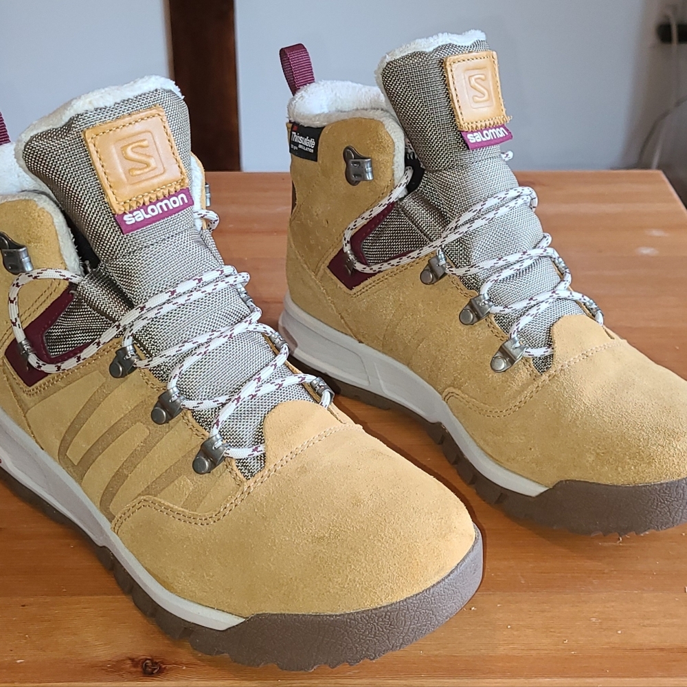 Salomon Men's Utility TS Boots Winter Contagrip Size 8.5 Insulated Waterproof